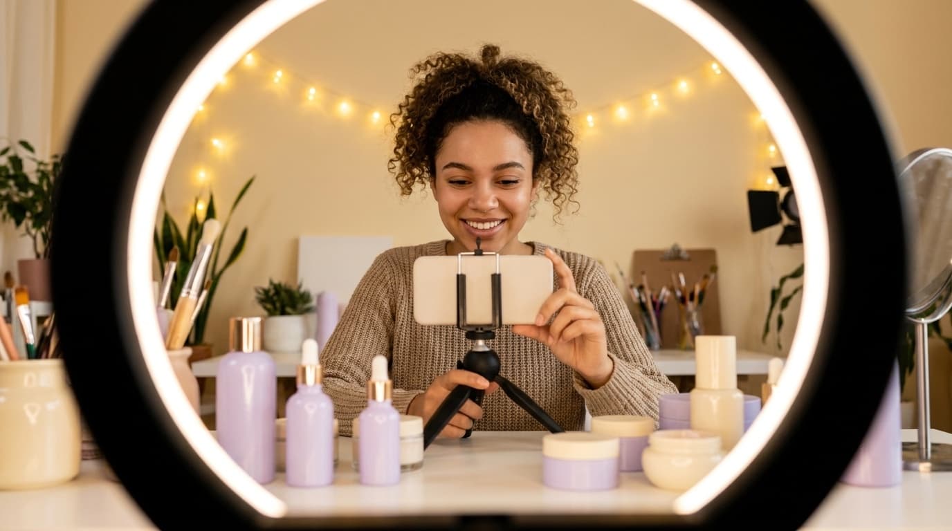 Beauty brand case study visual